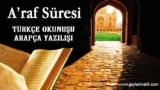 Araf Süresi Okunuşu Arapçası