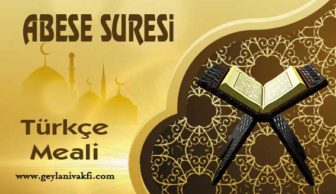 Abese Suresi Meali