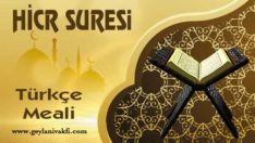 Hicr Suresi Meali