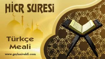 Hicr Suresi Meali