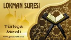 Lokman Suresi Meali