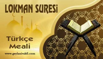 Lokman Suresi Meali