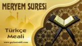 Meryem Süresi Meali