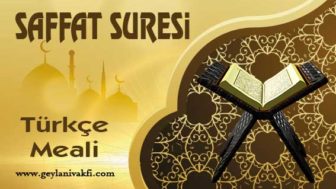 Saffat Suresi Meali