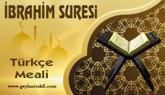 İbrahim Suresi Meali