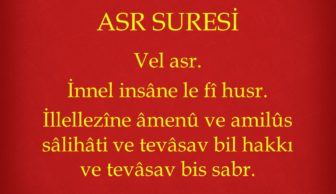 Asr süresinin fazileti