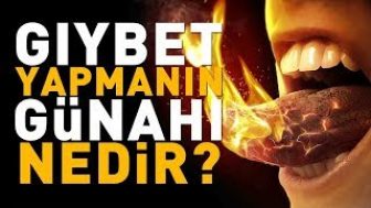 Gıybet Yapmanın Günahı Nedir (Şeyh Ahmed El Kadiri Hazretleri k.s)